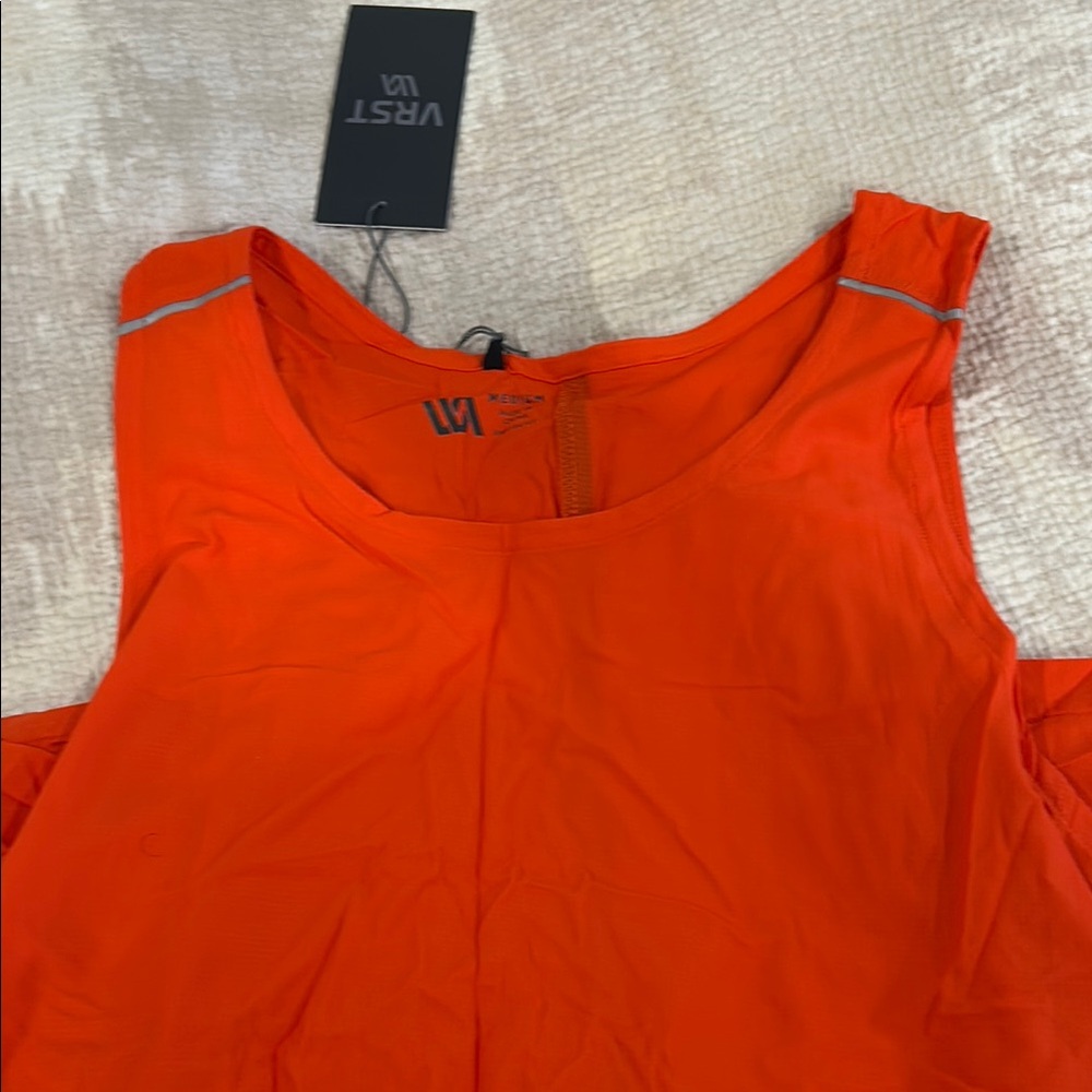 NWT: VRST men’s medium Bright Orange Sleeveless tank top running